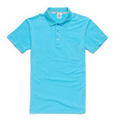 Fashion unisex short sleeve polo with pocket